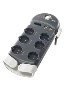 APC Home Office SurgeArrest 6 outlets with Phone & Coax Protection 230V Italy 6 presa(e) AC 2,44 m