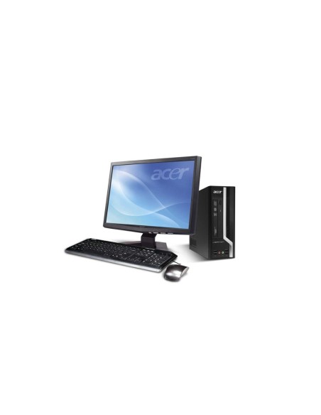 Acer Veriton X 2610G DDR3-SDRAM G620 Intel® Pentium® 2 GB 500 GB Windows 7 Professional PC Nero