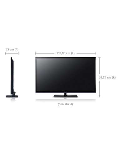 Samsung PS60E530A3W 152,4 cm (60") Full HD Nero