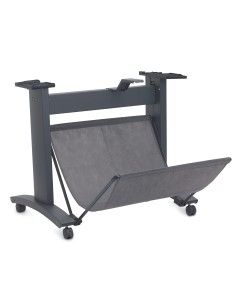 HP Designjet 1xx 5xx 24-in Stand and Bin Q1246B Nero Stampante Carrello multimediale 2