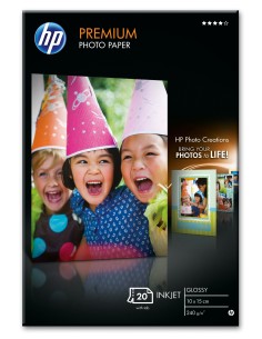 HP Q1991A carta fotografica Blu, Bianco