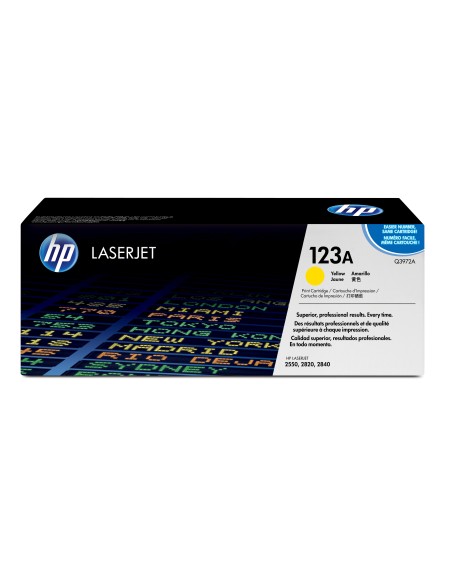 HP 123A Yellow Original LaserJet Toner Cartridge cartuccia toner 1 pz Originale Giallo