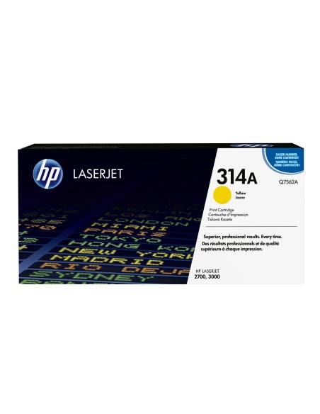 HP 314A Yellow Original LaserJet Toner Cartridge cartuccia toner 1 pz Originale Giallo