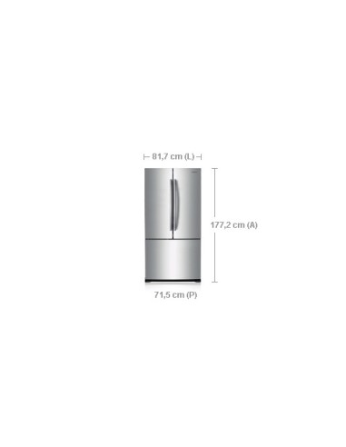 Samsung RF62UBPN frigorifero side-by-side Libera installazione 443 L Acciaio inossidabile