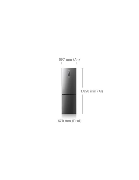 Samsung RL56GSBIH frigorifero con congelatore Libera installazione 357 L Acciaio inossidabile
