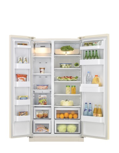 Samsung RSA1STVB frigorifero side-by-side Libera installazione 440 L Sabbia