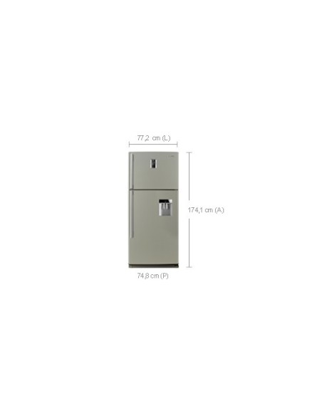 Samsung RT63PBPN frigorifero con congelatore Libera installazione Platino, Acciaio inossidabile