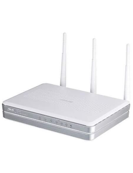 ASUS RT-N16 router wireless Gigabit Ethernet Argento, Bianco