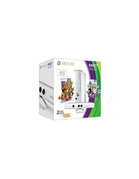Microsoft Xbox 360 4GB + Kinect, BNDL Wi-Fi Bianco