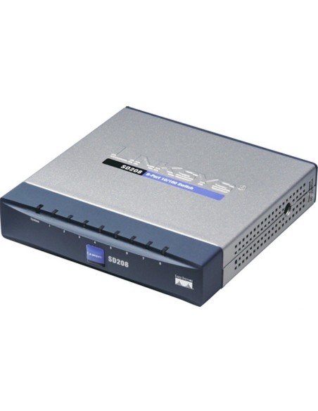 Cisco SD208T-EU switch di rete Non gestito Nero