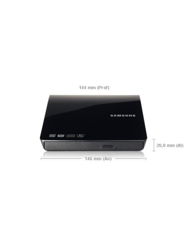 Samsung SE-208AB lettore di disco ottico DVD±R RW Nero