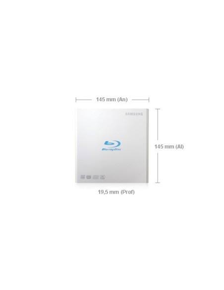 Samsung SE-506AB TSWD lettore di disco ottico Bianco