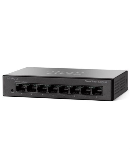 Cisco SG100D-08 Non gestito L2 Nero