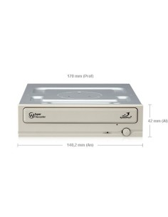 Samsung SH-222BB lettore di disco ottico Interno DVD±RW Avorio 2