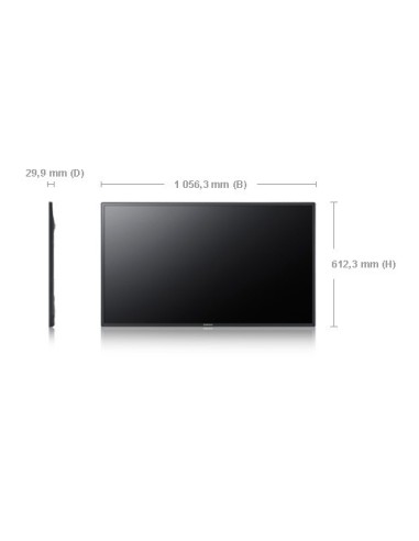 Samsung SyncMaster DE46A Pannello piatto per segnaletica digitale 116,8 cm (46") 600 cd m² Full HD Nero