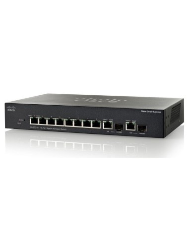 Cisco SG300-10 Gestito L3 Gigabit Ethernet (10 100 1000) Nero