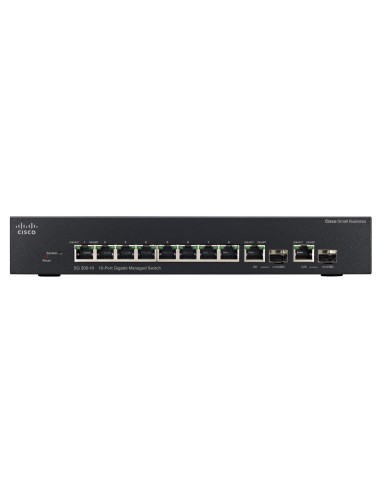 Cisco SG300-10 Gestito L3 Gigabit Ethernet (10 100 1000) Nero