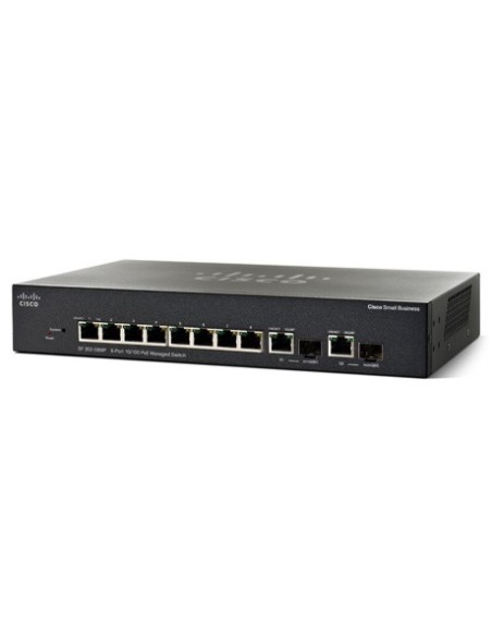 Cisco SF 302-08MP Gestito L3 Supporto Power over Ethernet (PoE) Nero