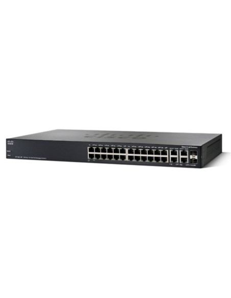 Cisco SF300-24P Gestito L3 Fast Ethernet (10 100) Supporto Power over Ethernet (PoE) Nero
