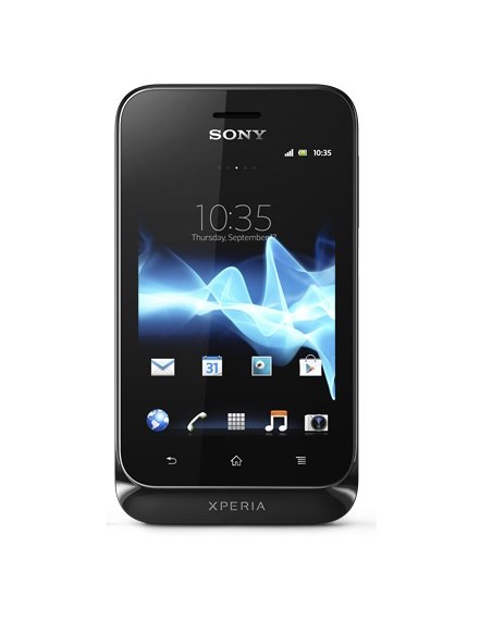 Sony Xperia tipo 8,13 cm (3.2") SIM singola Android 4.0 3G 0,5 GB 2,9 GB Nero