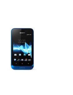 Sony Xperia tipo 8,13 cm (3.2") SIM singola Android 4.0 3G 0,5 GB 2,9 GB Nero, Blu
