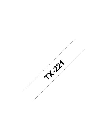 Brother TX-221 nastro per etichettatrice Nero su bianco
