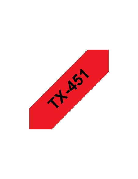Brother TX-451 nastro per etichettatrice Nero su rosso