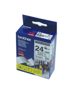 Brother TZ-S251 nastro per etichettatrice Nero su bianco