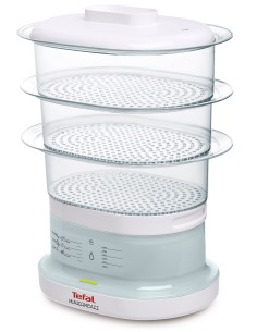 Tefal Minicompact pentola a vapore 3 cestello i 650 W Trasparente, Bianco