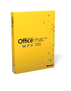 Microsoft Office for Mac Home & Student 2011, Family Pack, 3u, DVD, EN 3 licenza e Inglese