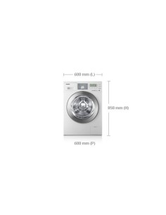 Samsung WF0804Y8E lavatrice Caricamento frontale 8 kg 1400 Giri min Cromo, Acciaio inossidabile 2