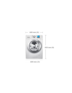 Samsung WF1124ZAC lavatrice Caricamento frontale 12 kg 1400 Giri min Cromo, Bianco 2