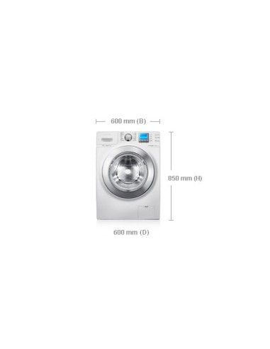Samsung WF1124ZAC lavatrice Caricamento frontale 12 kg 1400 Giri min Cromo, Bianco