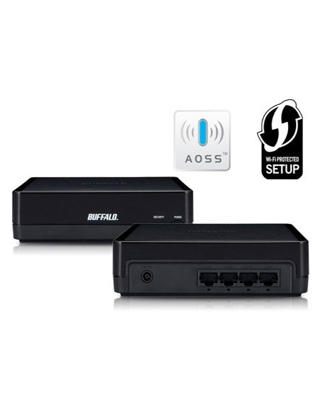 Buffalo WLI-TX4-AG300N convertitore multimediale di rete 100 Mbit s Nero