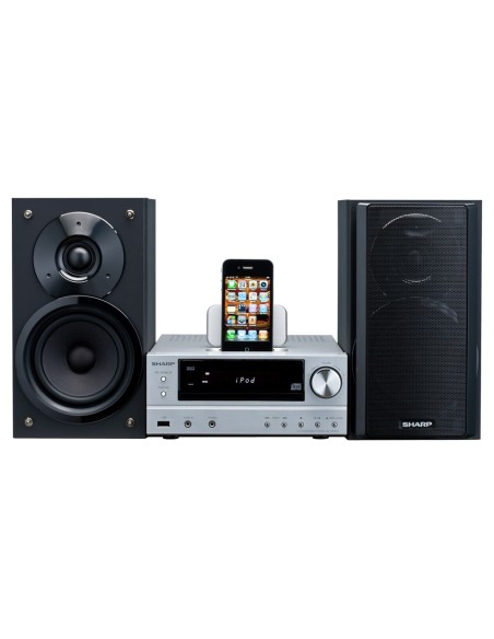 Sharp XL-HF201PHS set audio da casa Microsistema audio per la casa 100 W Nero