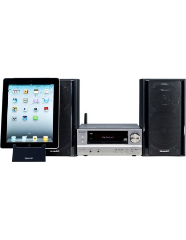 Sharp XL-HF401PH set audio da casa Mini impianto audio domestico 100 W Nero, Argento