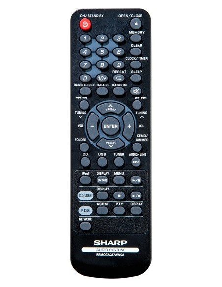 Sharp XL-HF401PH set audio da casa Mini impianto audio domestico 100 W Nero, Argento