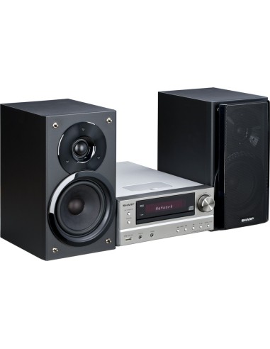 Sharp XL-HF401PH set audio da casa Mini impianto audio domestico 100 W Nero, Argento