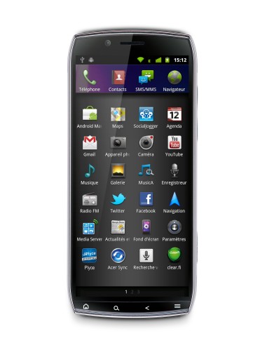 Acer Iconia Smart S300 12,2 cm (4.8") SIM singola Android 2.3 3G 0,5 GB 8 GB Nero