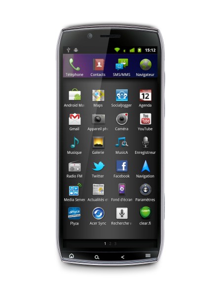 Acer Iconia Smart S300 12,2 cm (4.8") SIM singola Android 2.3 3G 0,5 GB 8 GB Nero