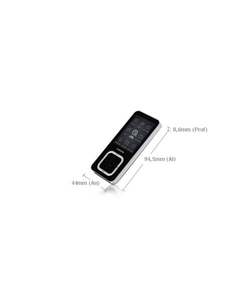 Samsung YP-Q3CB lettore e registratore MP3 MP4 8 GB Nero