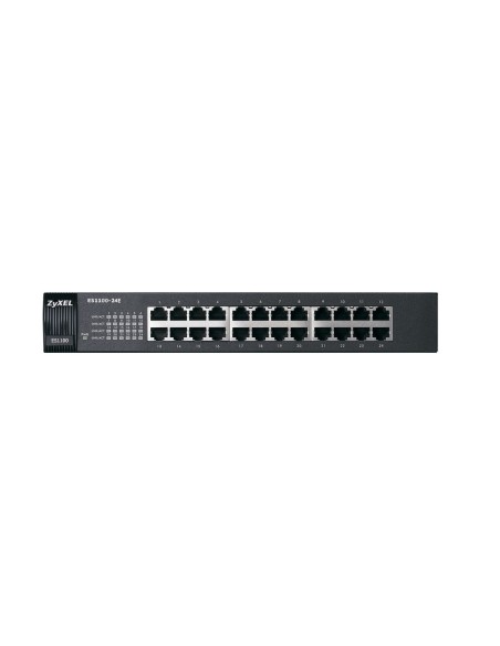 Zyxel ES1100-24E Non gestito Nero