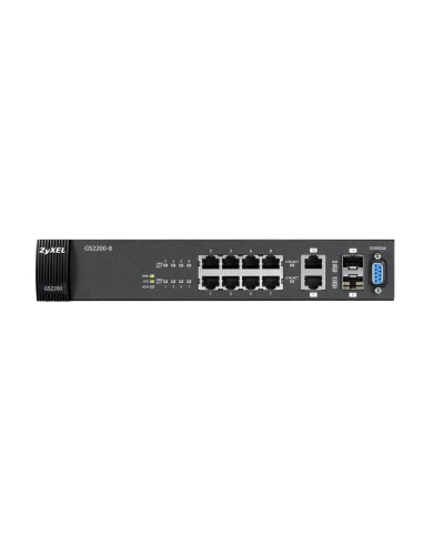 Zyxel GS2200-8 switch di rete Gestito L2 Gigabit Ethernet (10 100 1000) Nero