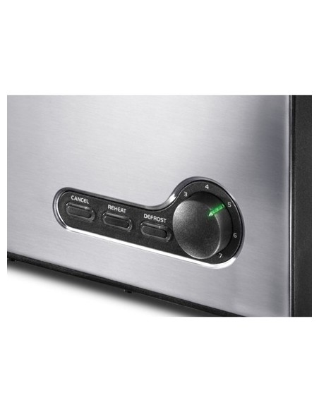 Petra Belluno TA521.35 4 fetta e 1500 W Nero, Acciaio inossidabile