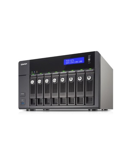 QNAP TVS-871 NAS Tower Collegamento ethernet LAN Nero i5-4590S