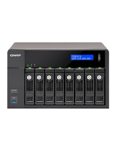 QNAP TVS-871 NAS Tower Collegamento ethernet LAN Nero i5-4590S