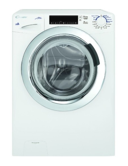 Candy GVW 585TWC-S lavasciuga Libera installazione Caricamento frontale Bianco