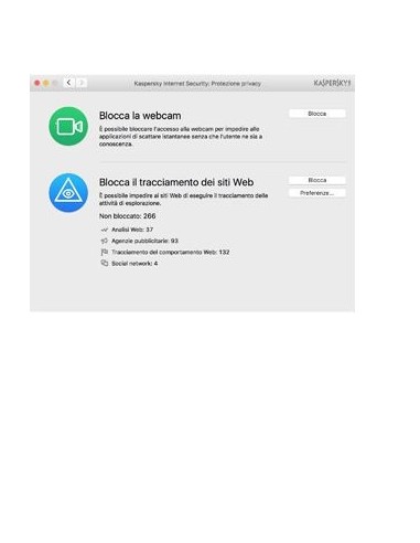 Kaspersky Lab Kaspersky Internet Security for Mac 2016 Licenza completa 1 licenza e 1 anno i
