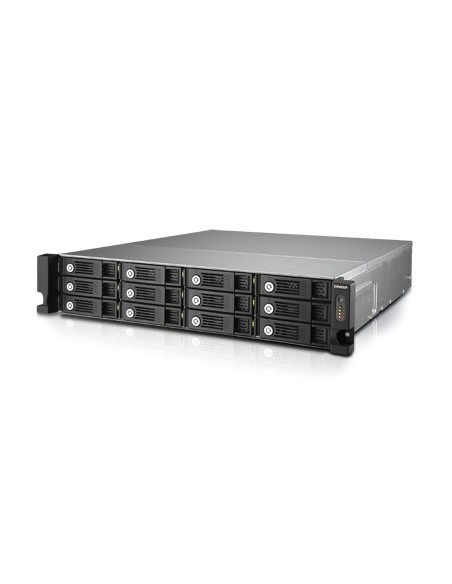 QNAP TVS-1271U-RP NAS Armadio (2U) Collegamento ethernet LAN Nero, Grigio i3-4150