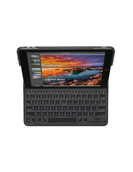 Logitech CREATE Protective Case with Any-Angle Stand 32,8 cm (12.9") Custodia a libro Nero